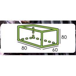Sodo kepsninės dangtis 80x60x80