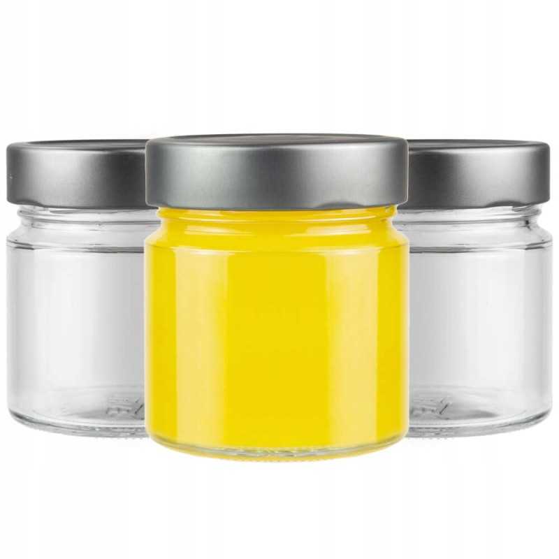 Pakuotėje 266 ml stiklainiai su tam skirtu dangteliu, 12 vnt.