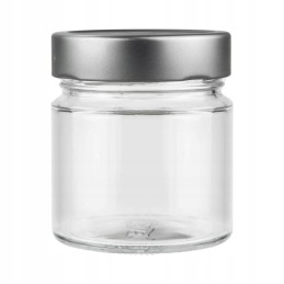 Pakuotėje 266 ml stiklainiai su tam skirtu dangteliu, 12 vnt.