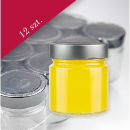 Pakuotėje 266 ml stiklainiai su tam skirtu dangteliu, 12 vnt.