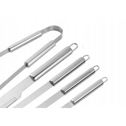 Grilio priedai, trys viename kepsninės indai