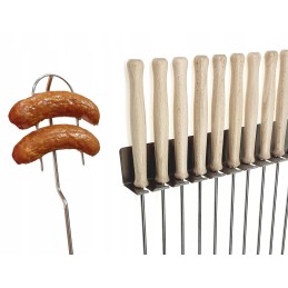 Židinio šakių laikiklis 8 dalių nerūdijančio plieno stallux pakabai