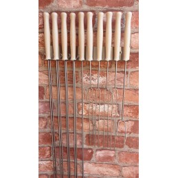 Židinio šakių laikiklis 8 dalių nerūdijančio plieno stallux pakabai