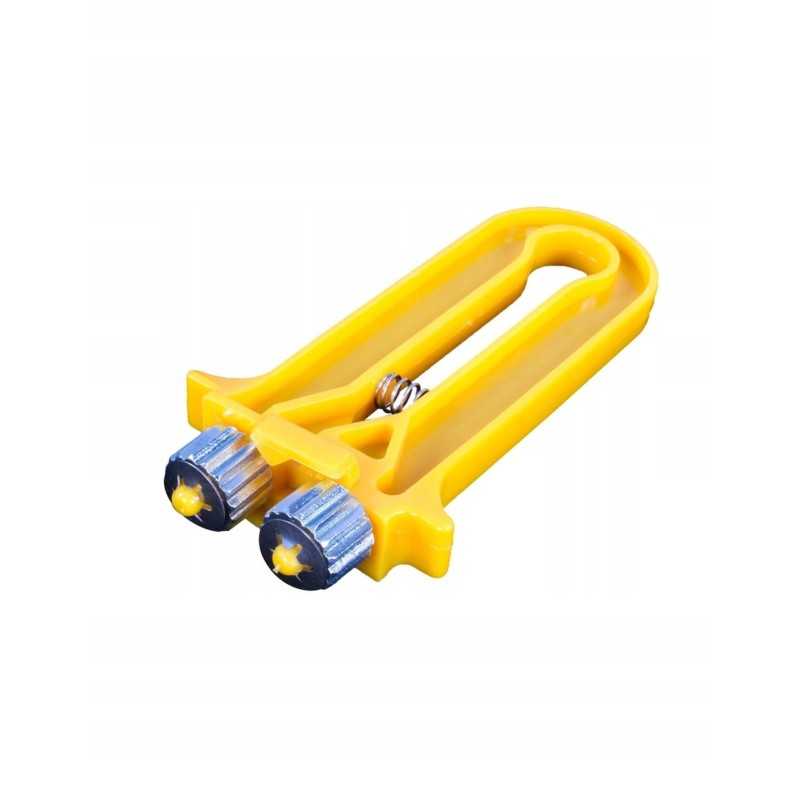 Plastikinis vielos įtempiklis vielos užspaudimui