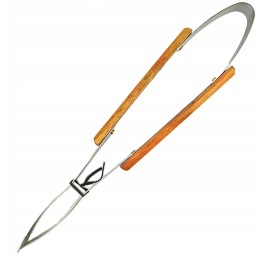 Grilio rinkinys, priedai, kepsninės stalo įrankiai, 4 vnt., mediena