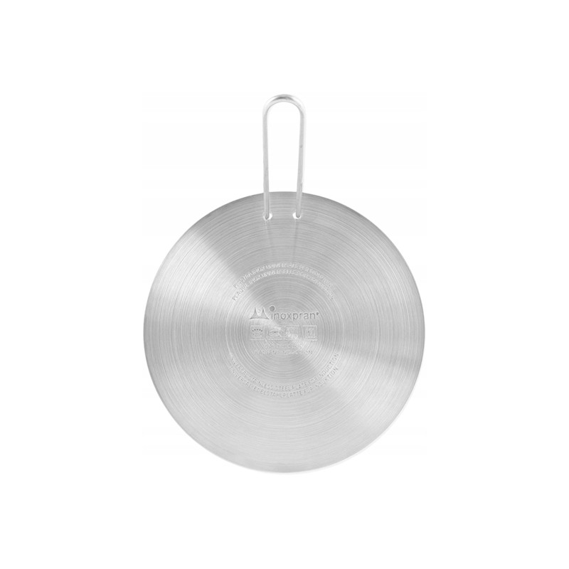 Apvali nerūdijančio plieno grilio plokštė