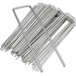 Metaliniai inkariniai kaiščiai agrotekstilei 15x3 cm 100 vnt