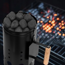 Kaminas Korten griliui apšviesti