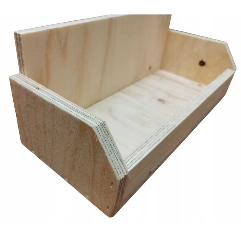 Medinė dėžutė 3 medaus indeliams, lentyna, medaus pakuotė, ekspozicija