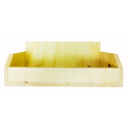 Medinė dėžutė 3 medaus indeliams, lentyna, medaus pakuotė, ekspozicija