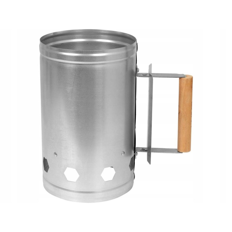 Kaminas anglies griliui apšviesti