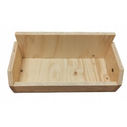 Medinė dėžutė 3 medaus indeliams, lentyna, medaus pakuotė, ekspozicija