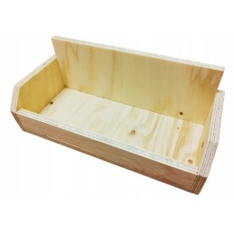 Medinė dėžutė 3 medaus indeliams, lentyna, medaus pakuotė, ekspozicija