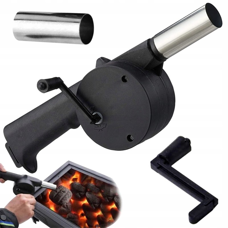 Handheld grill blower