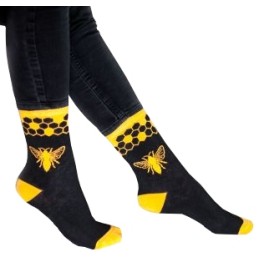 Siūlome bitininkavimo kojines su bite - puiki dovana kiekvienam bitininkui ir bičių mylėtojui - labai geras produktas!