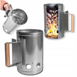 Kaminas anglies briketų grotelių uždegimui, ø 16 cm