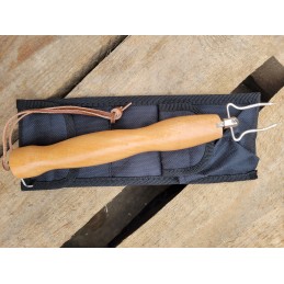 Dešrelių laužo lazda, židinio šakutė, sulankstoma 3 viename, atidarytuvas, 80 cm