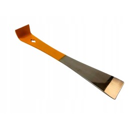 Nerūdijančio plieno kaltas su oranžiniu barstytuvu