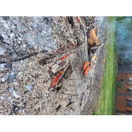 Sulankstomos laužavietės grotelės 38 x 25 x 2 cm