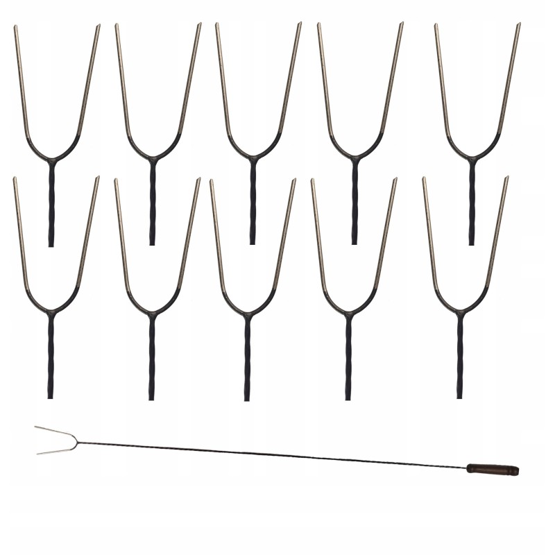 Šakės laužui, nerūdijančio plieno antgalis, pagaliukai 140 cm