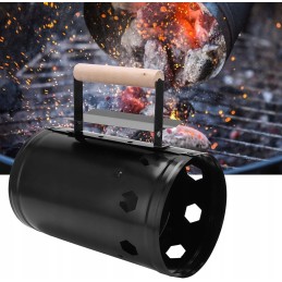 Kaminas šašlykinei uždegti, anglių laužas, didelis briketinis ugnies starteris