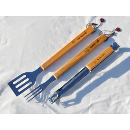 Barbecook, tvirtas, patvarus kepsninės įrankių rinkinys, 3 vnt. iš medžio