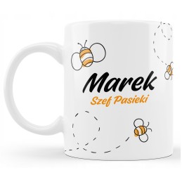 Bitininko puodukas su tavo vardu - bityno vedėja. puiki dovana kiekvienam bitininkui.