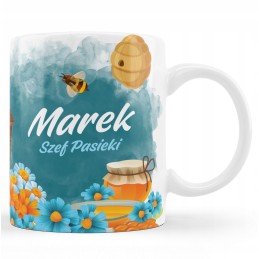 Bitininko puodukas su tavo vardu - bityno vedėja. puiki dovana kiekvienam bitininkui.