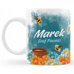 Bitininko puodukas su tavo vardu - bityno vedėja. puiki dovana kiekvienam bitininkui.