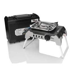 Dujų kasetė su sriegiu, kasetė kempingo viryklei, dujinis degiklis 190g x8, lenkiškas prekės ženklas Alpen Camping.