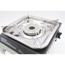 Dujų kasetė su sriegiu, kasetė kempingo viryklei, dujinis degiklis 190g x8, lenkiškas prekės ženklas Alpen Camping.