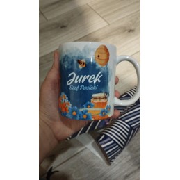 Bitininko puodukas su tavo vardu - bityno vedėja. puiki dovana kiekvienam bitininkui.