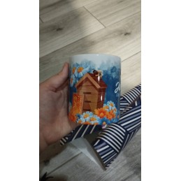 Bitininko puodukas su tavo vardu - bityno vedėja. puiki dovana kiekvienam bitininkui.