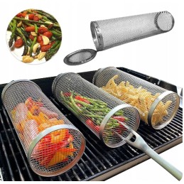 Grilio grotelės, nerūdijančio plieno grilio krepšelis, 1 vnt