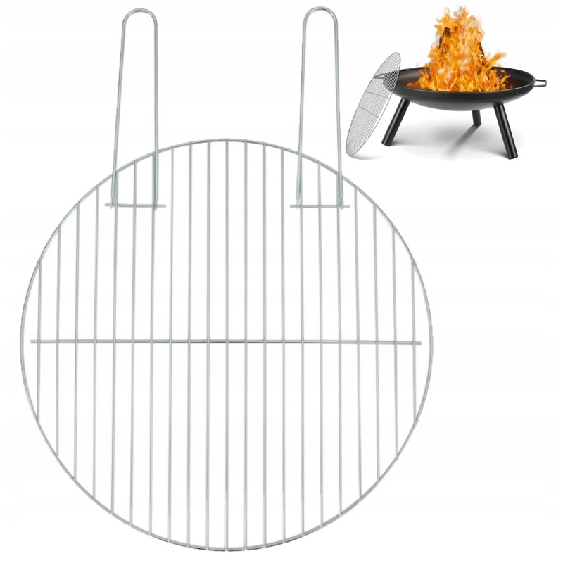 Grilio stovas ø 44 cm, pagamintas iš chromuoto plieno