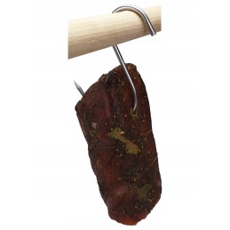 S 411 rūkymo kabliukai 11 cm storio, fi 4, rūkymui, lenkiškas, Stallux