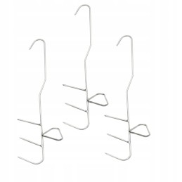 Borniak kabliukas 25 tipo žuviai rūkyti, trigubas plieninis, 3 vnt. hw-25/3