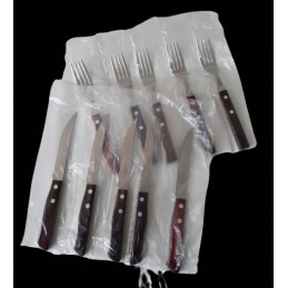 12 di solle sollewood peilių ir šakių rinkinys