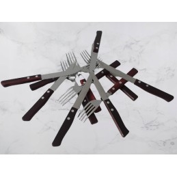 12 di solle sollewood peilių ir šakių rinkinys