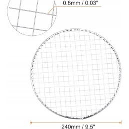 Grilio tinklelių rinkinys, 10 vnt., cinkuota geležis, kepimui, 9,5 colio