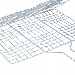 Grilio grotelės, grotelės, skrudintuvas, uždaras, sulankstomas, mėsos grilis, 34x58 cm