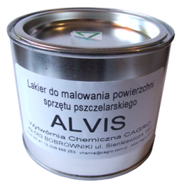 Siūlome alvis laką bitininkystės įrangos paviršių dažymui, 400g, labai geras lenkiškas gaminys!