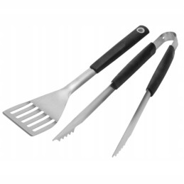 Grilio priedų rinkinys: 2 vnt mentelių žnyplės