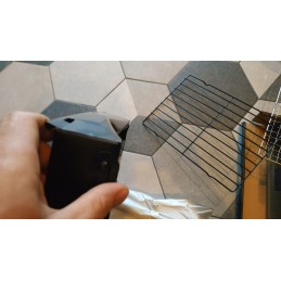 Sulankstomas turistinis nešiojamas medžio anglies sodo lagaminas su rankena