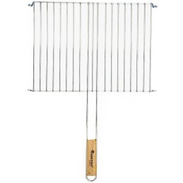 Grilio grotelės su medine rankena