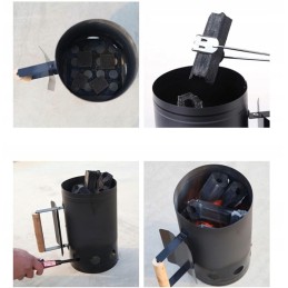 Mini kaminų grotelės, skirtos apšviesti briketus ir bbq anglies grilius