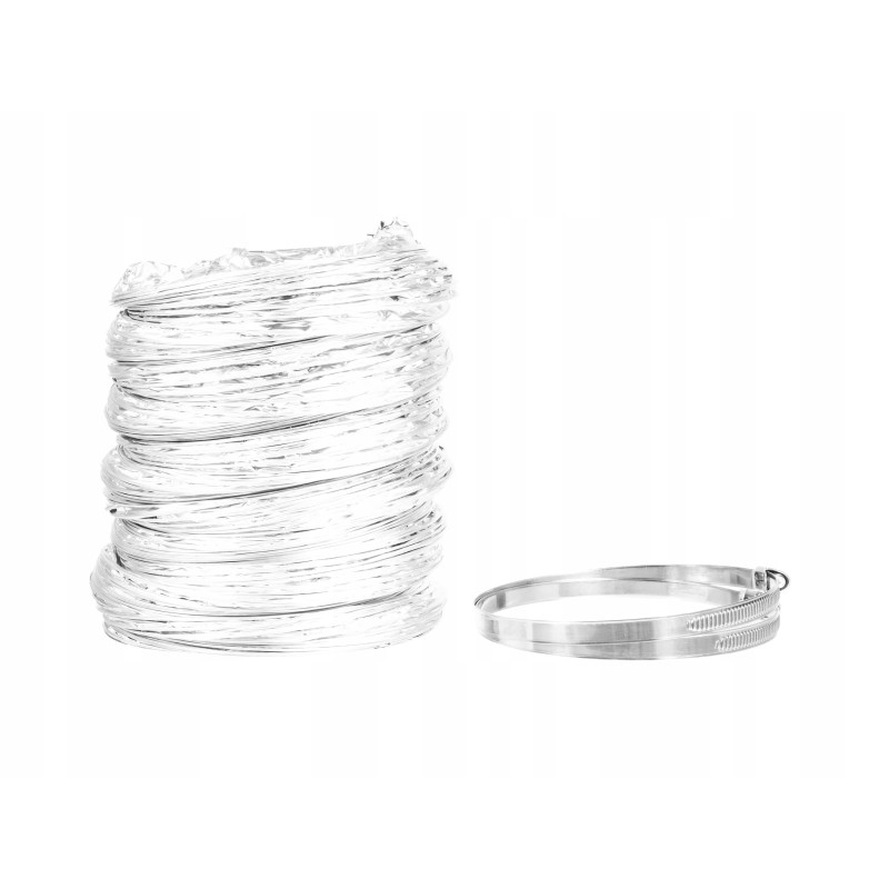 Spiro borniak vamzdis 3 m su dviem spaustukais zwa01 (zwa-01)