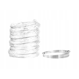 Spiro Borniak vamzdis 3 m su dviem spaustukais zwa01 zwa 01