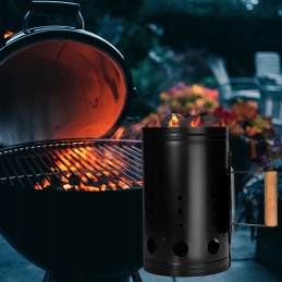 Kaminas Korten griliui apšviesti