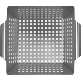 Nerūdijančio plieno grilio krepšelis 26 22 7 cm